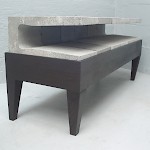 'Angus' bench and table by Dean Chatwin